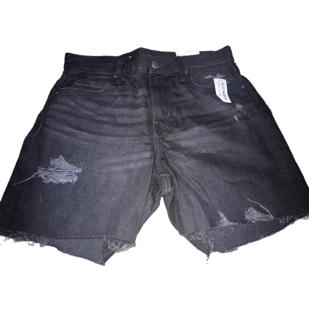 Old Navy Black Trendy Jean Shorts